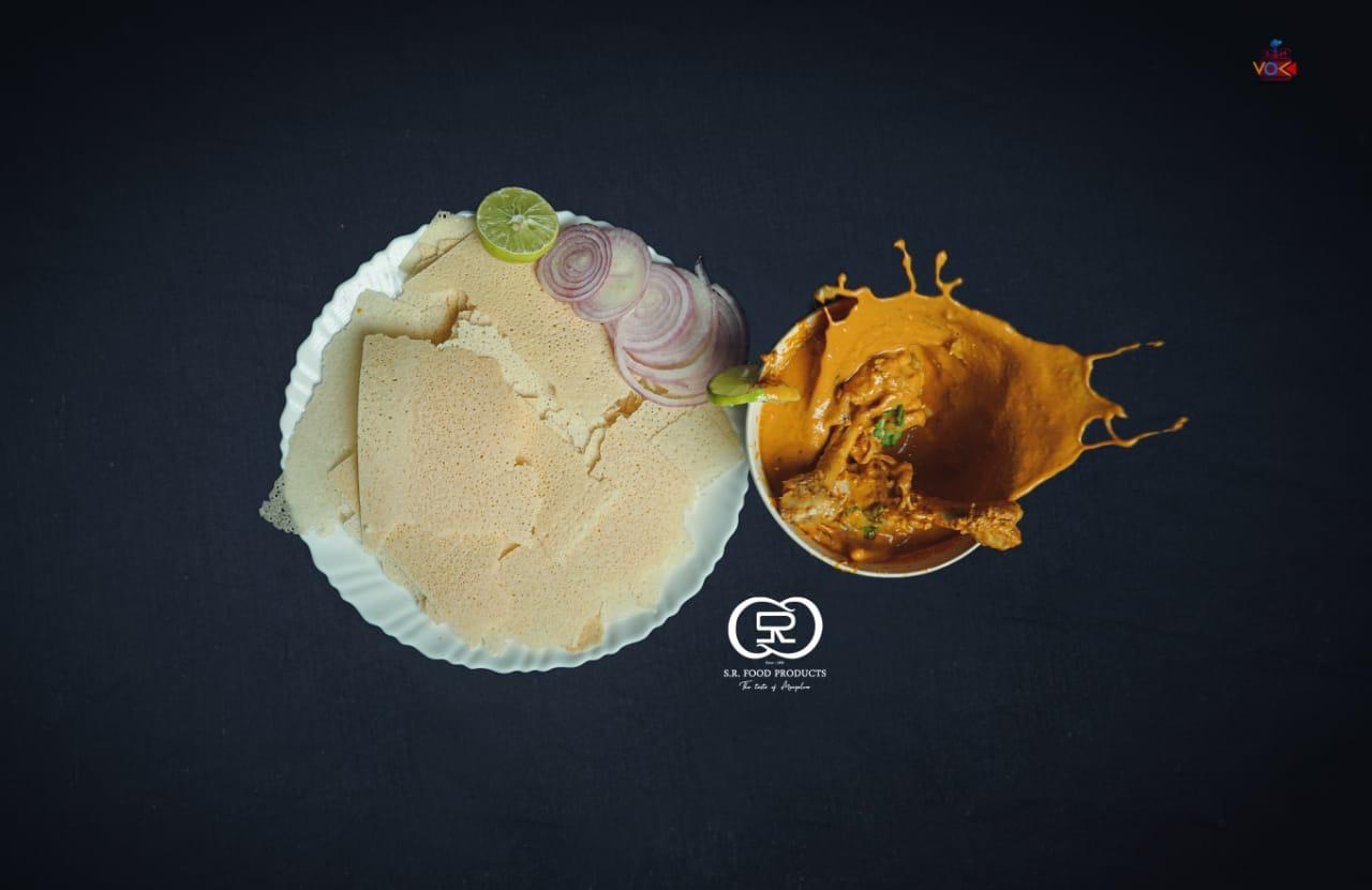 Kori rotti rice wafers stacked